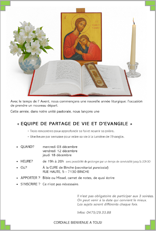 Equipe de partage de vie et d'évangile